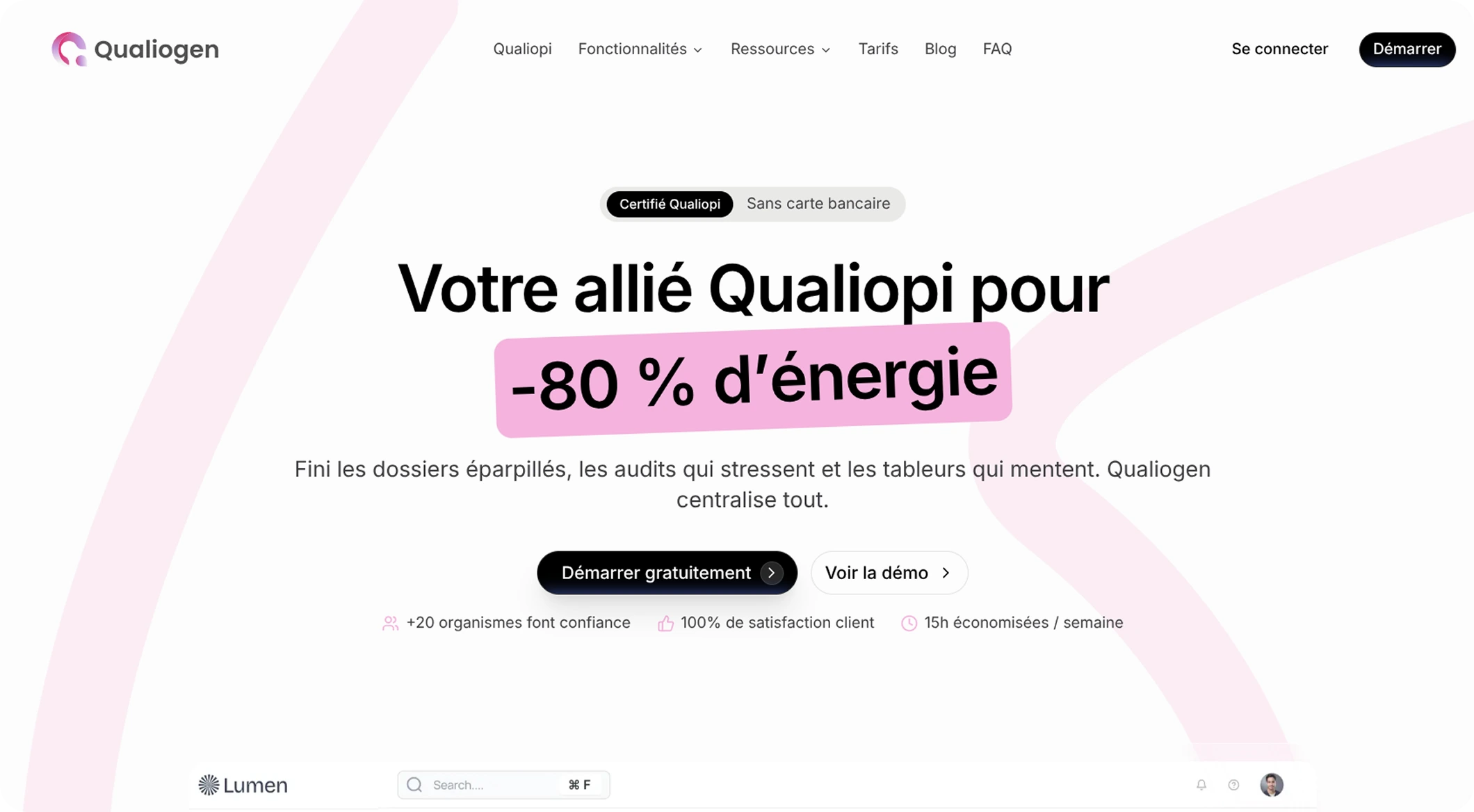 Aperçu du site Qualiogen
